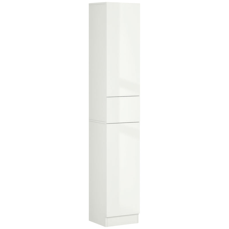 High gloss tall bathroom cabinet – image 10