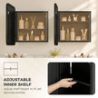 Black compact mirror cabinet – image 6