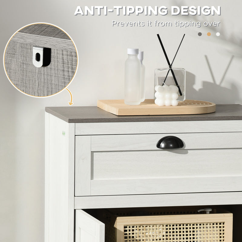 Bathroom floor cabinet with drawer – image 6