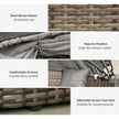 Round rattan daybed set – image 4