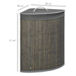 Corner bamboo laundry basket – image 3