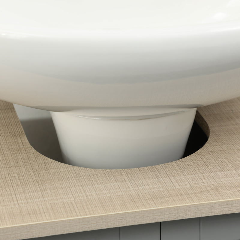 Grey under sink cabinet with legs – image 7