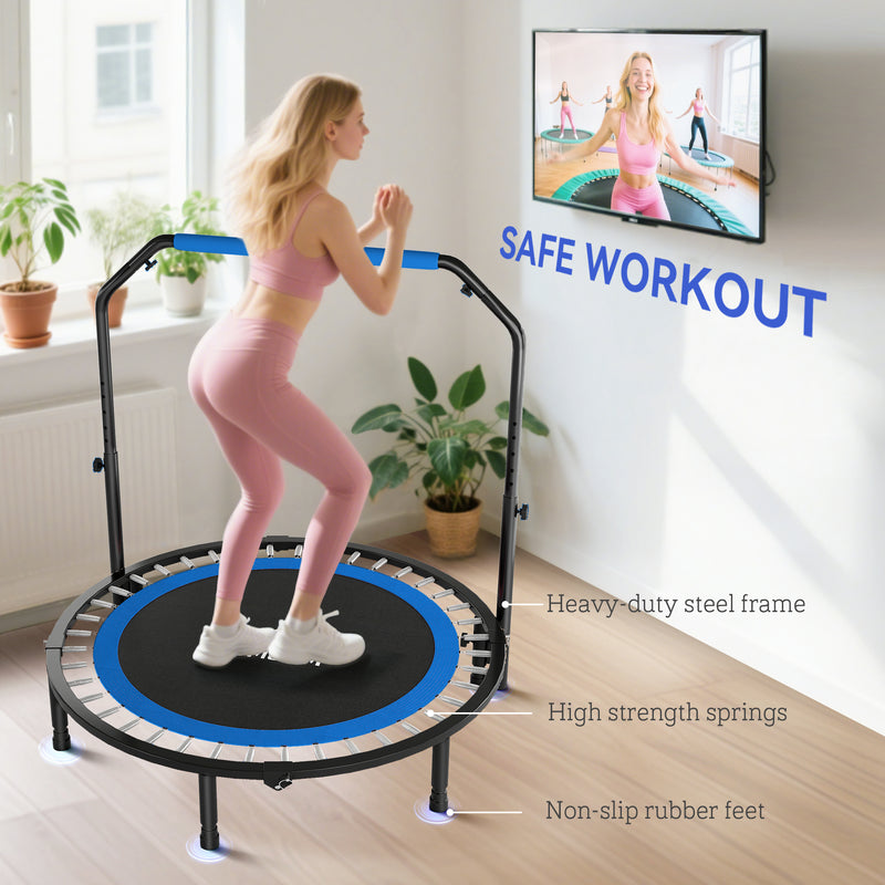 48" foldable fitness trampoline – image 6