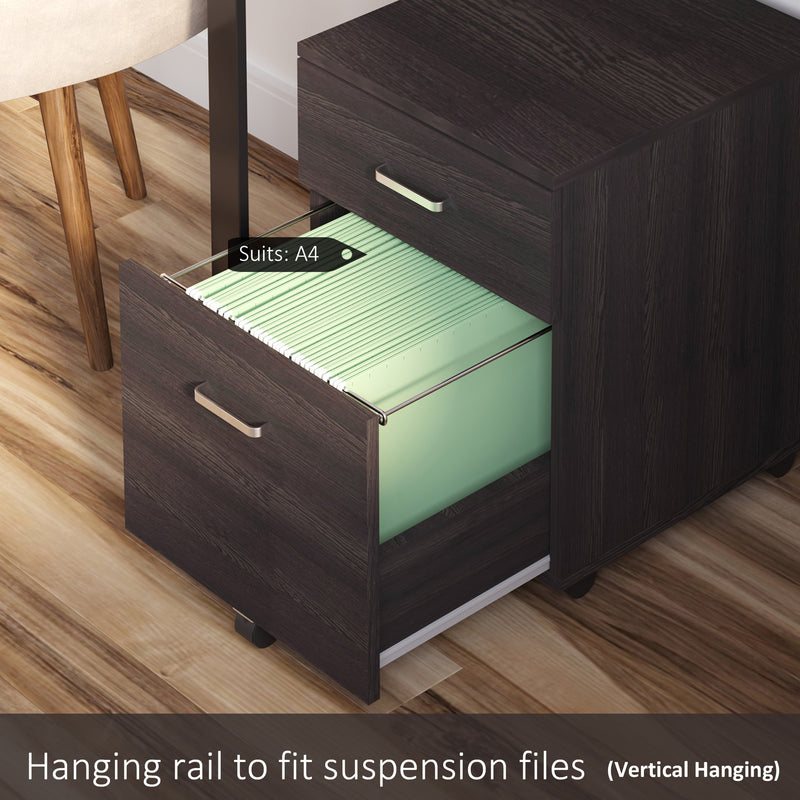 2-drawer lockable filing cabinet – image 4