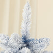6ft blue snow-flocked Christmas tree – image 8