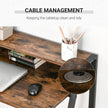 Writing desk with storage shelf – image 6