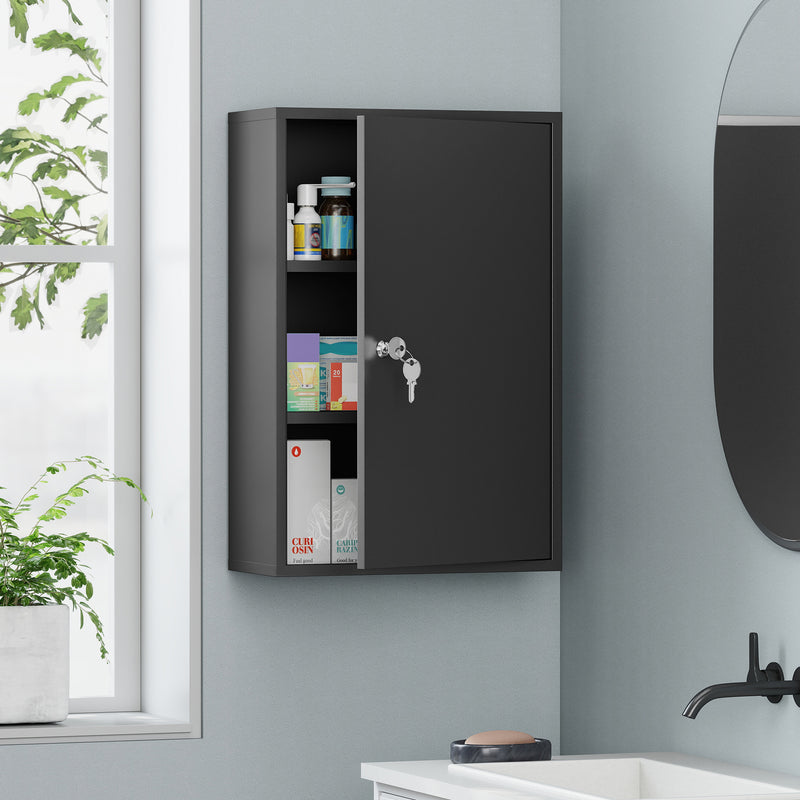 Lockable steel medicine cabinet – image 2