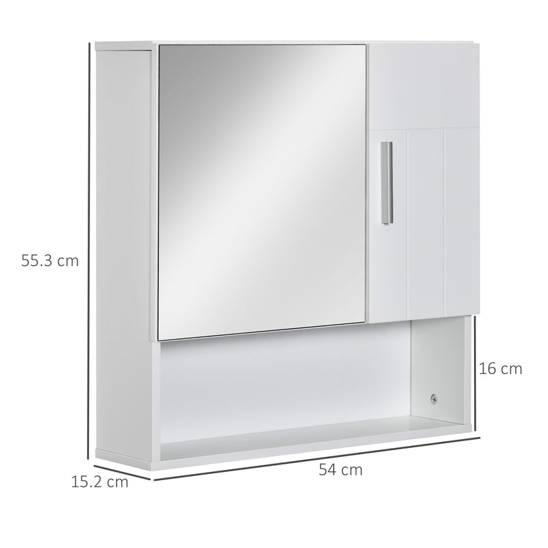 White wall mirror cabinet – image 3