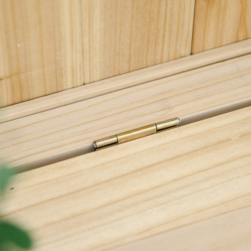 Fir wood storage bench – image 10