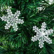 4ft fibre optic Christmas tree with LED snowflakes – image 8