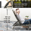 Reclining rattan lounger – image 4