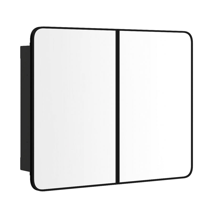 HOMCOM 76.2 x 11.6 x 61 cm Bathroom Mirror Cabinet, Wall Cabinet with Adjustable Shelves, Wall-Mounted or Recessed – view 10