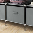 166 cm dark grey fabric wardrobe – image 10