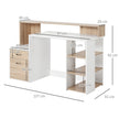 137 cm desk with drawers and printer stand – image 3
