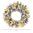 Diameter diagram for the 60cm snowy Christmas wreath