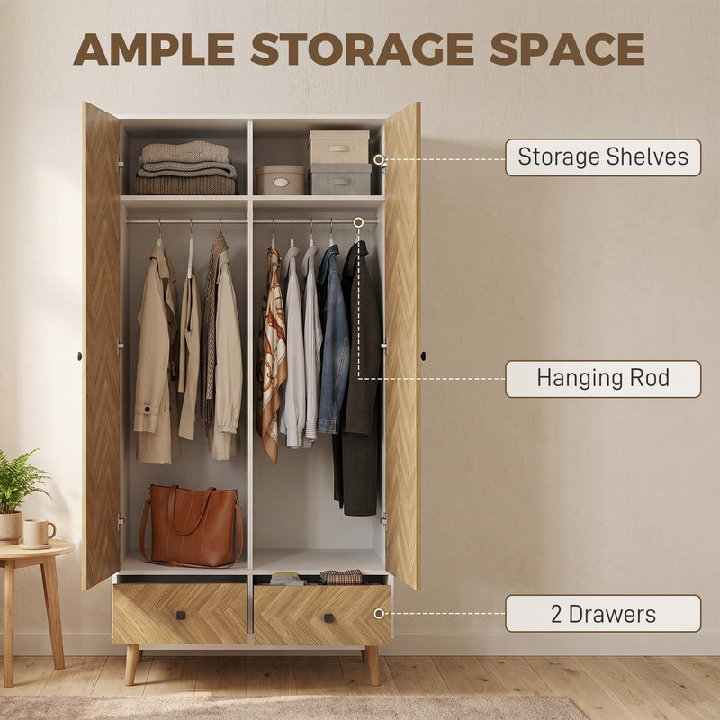 90 cm wardrobe with drawers – image 4