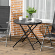 Folding round garden table – image 2