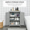 Grey bathroom floor cabinet – image 4