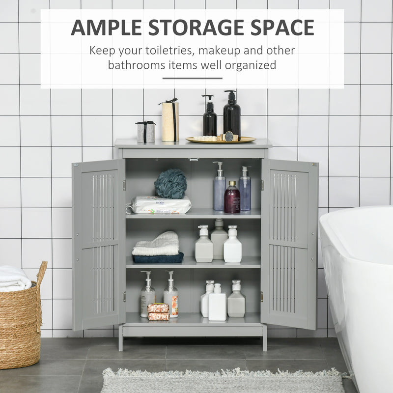 Grey bathroom floor cabinet – image 4
