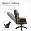 Faux leather executive office chair – image 5