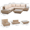4-piece rattan corner sofa set – image 3