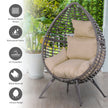 Rattan teardrop egg chair – image 4