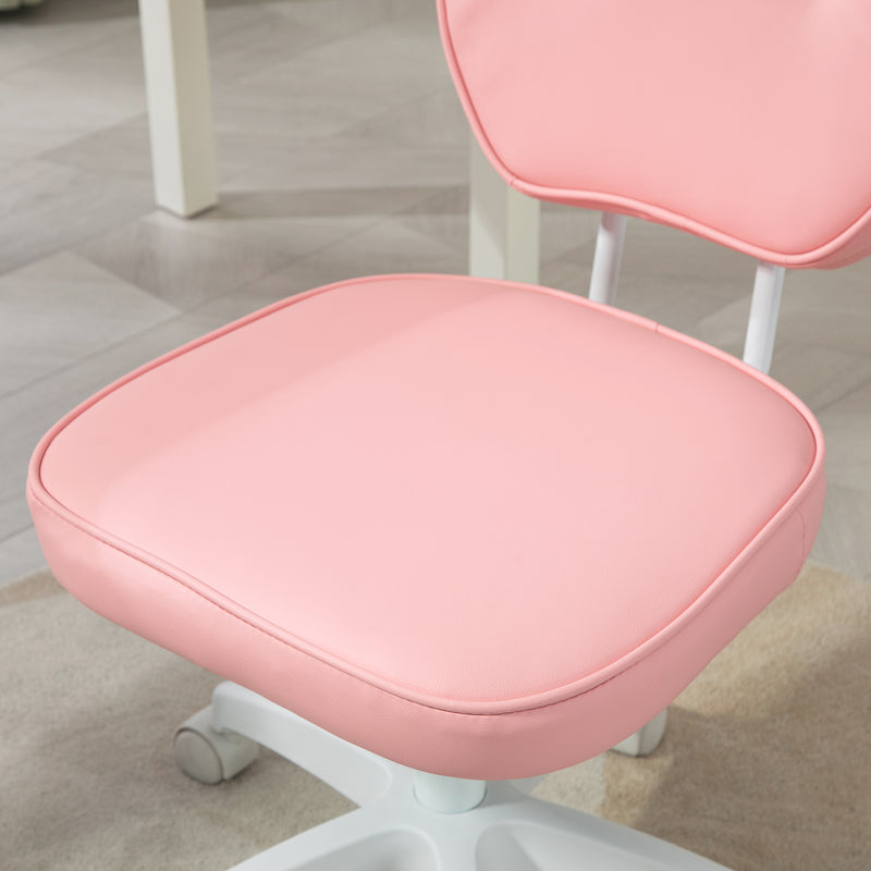 Pink armless vanity chair – image 8