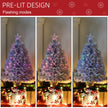 2.5ft white tabletop fibre optic tree – image 5