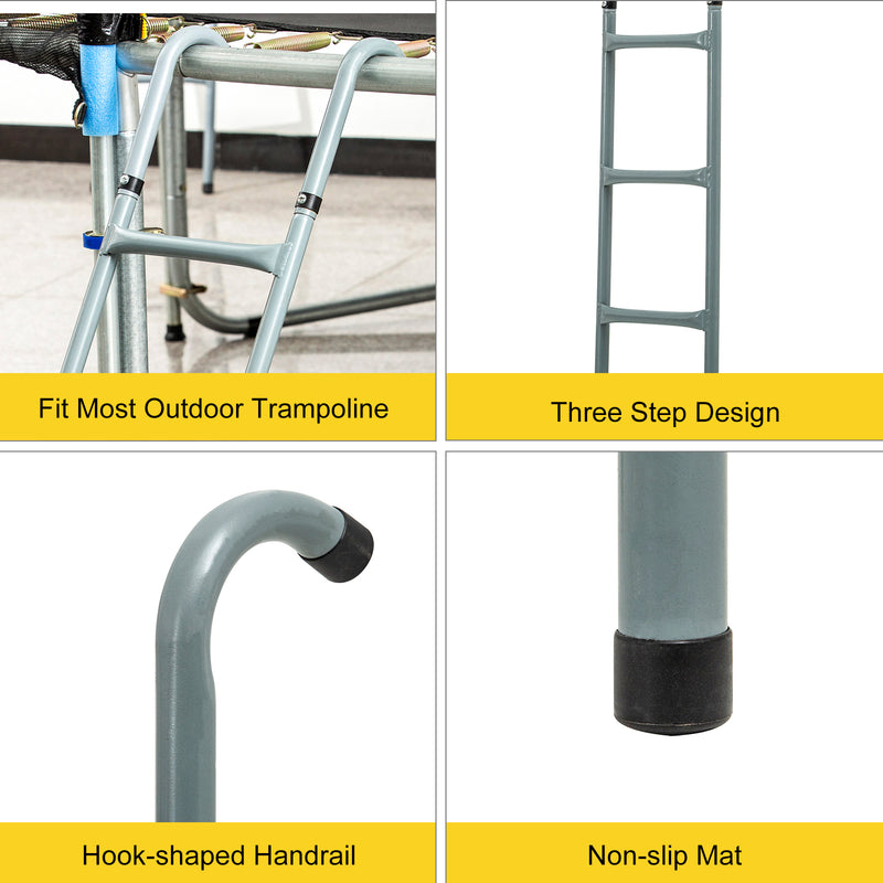 3-step trampoline ladder – image 4