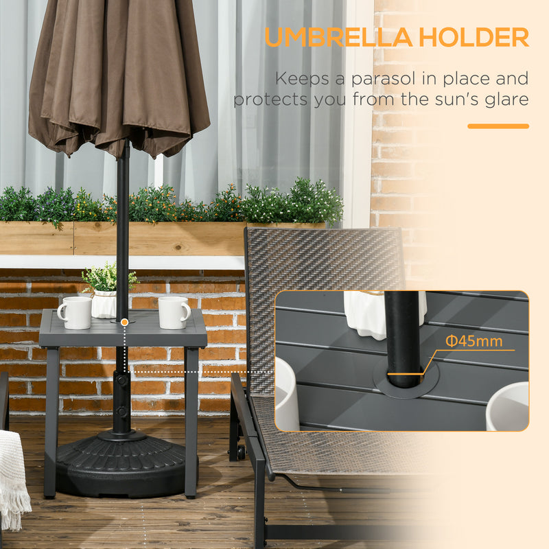 Grey square side table – image 4