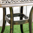 Bronze square side table – image 9