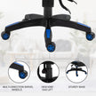 Racing gaming chair with footrest – image 6
