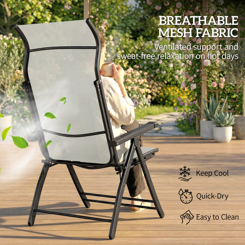 Folding reclining garden chairs – image 7