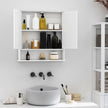 White mirrored wall cabinet – image 4