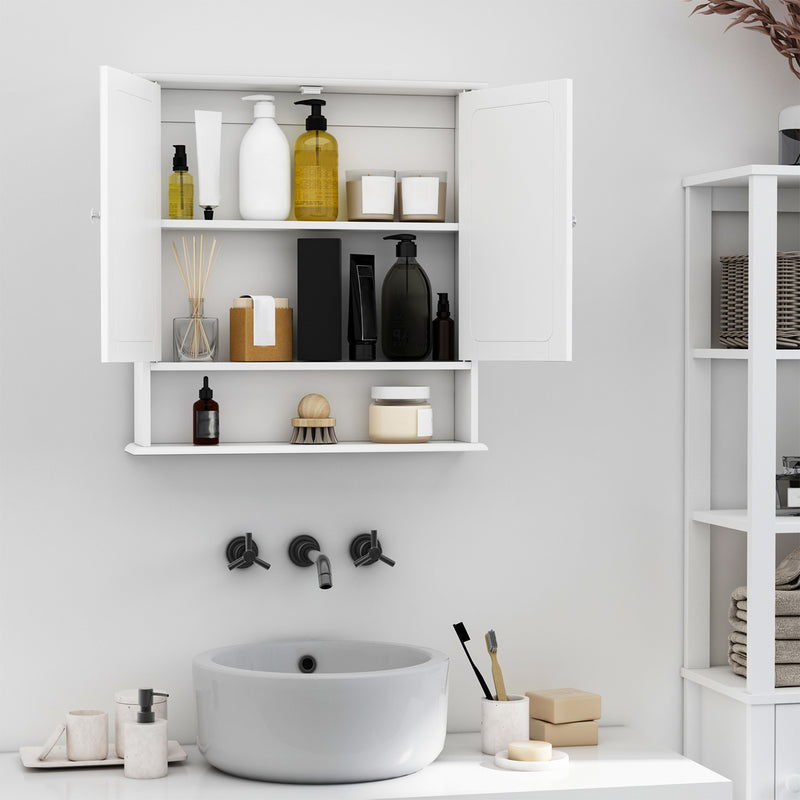 White mirrored wall cabinet – image 4