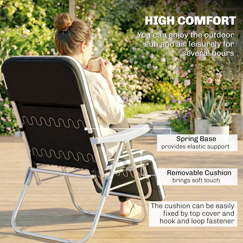 Padded garden recliners – image 5