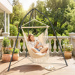 Outsunny Hammock Stand for Hanging Chair Adjustable Height Tripod Hammock Chair Stand Only with Chain, 150 kg Capacity – view 10