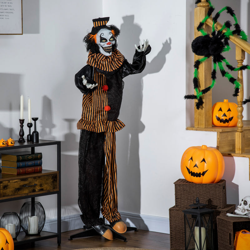 170cm Animated Circus Clown with Glowing Eyes – image 9 of 9