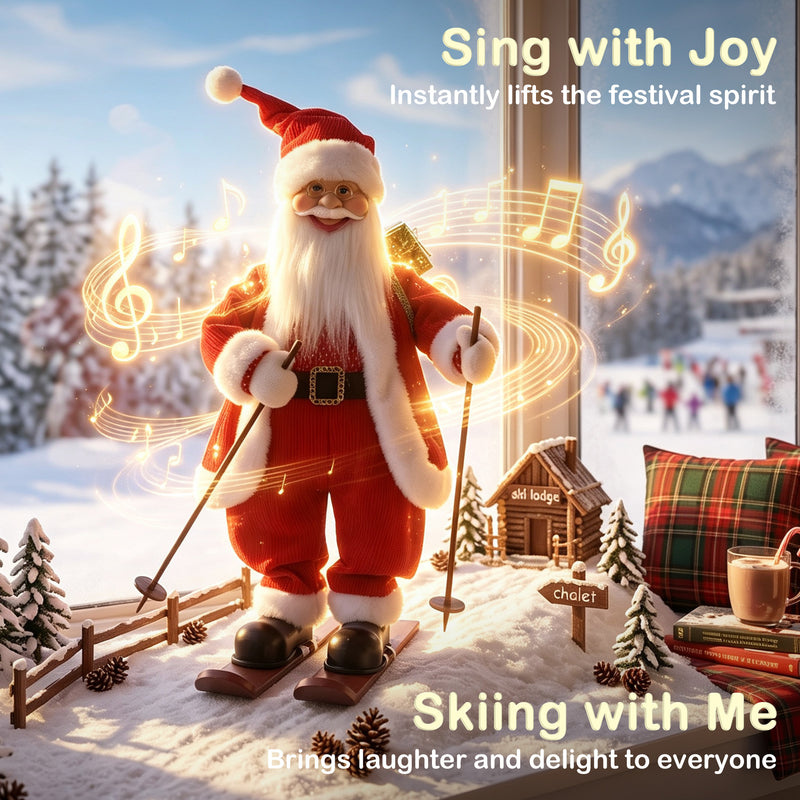 Sound and touch activation shown on the Santa figure