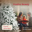 6ft snow-kissed flocked Christmas tree – image 4