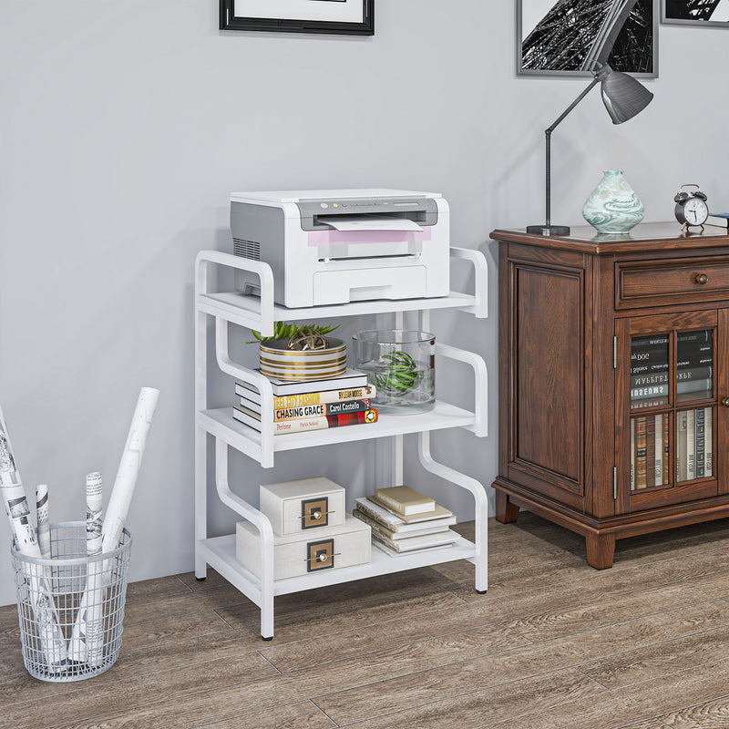 White 3-tier printer stand – image 7