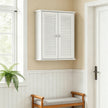 White louvered wall cabinet – image 8