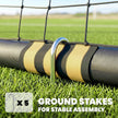 6 x 4ft padded football goal – image 6
