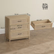 Rattan 3-drawer chest of drawers – image 3