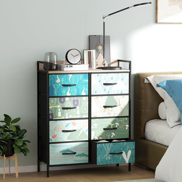 8-drawer fabric chest of drawers – image 2