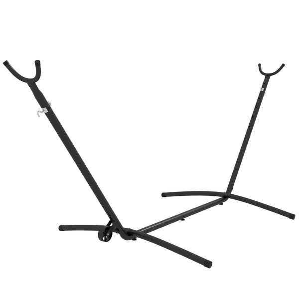 Outsunny 9.5ft Hammock Stand, Portable Hammock with Wheels, Adjustable Hammock Net Stand with Carry Bag, for