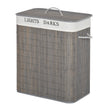 Grey 2-section laundry basket – image 10