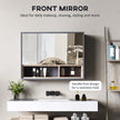80 cm grey mirror cabinet – image 5