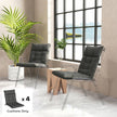 High-back chair cushions dark grey – image 10