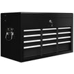 6-Drawer Lockable Steel Tool Chest with Carry Handle – Black – image 1 of 9